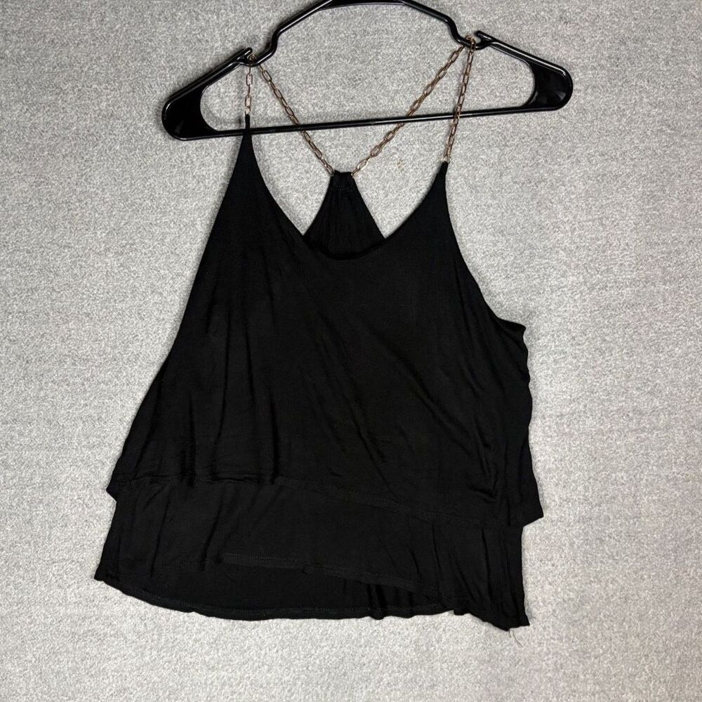 Chain strap layered top size M
